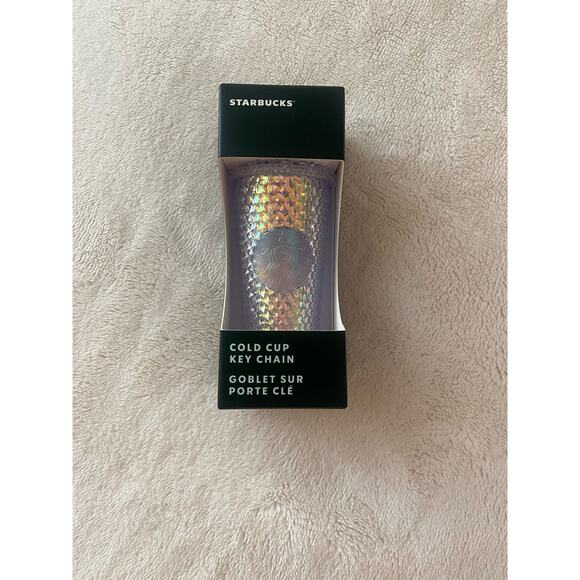 NWT Starbucks Unicorn Studded Bling Keychain - Picture 2 of 2